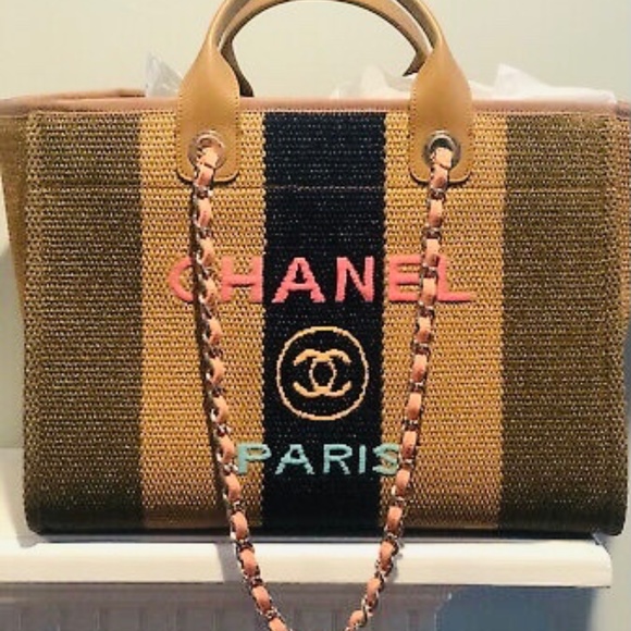 CHANEL Handbags - Chanel Deauville Bag (Brand NEW with dust bag)